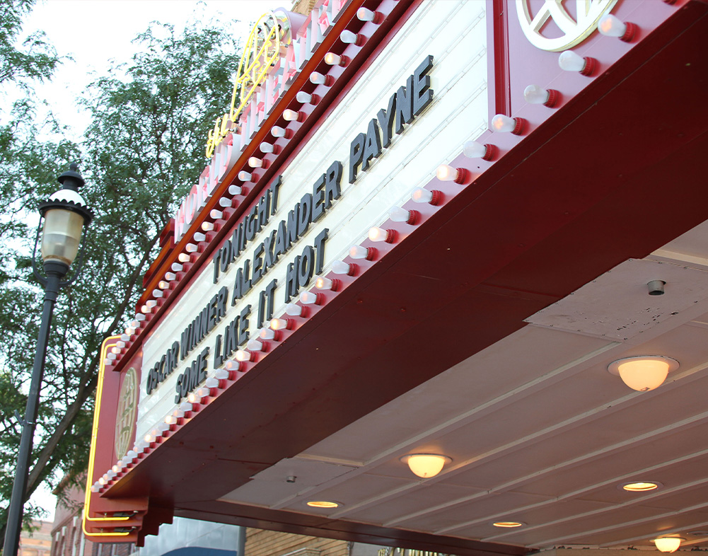 marquee at the world theatre
